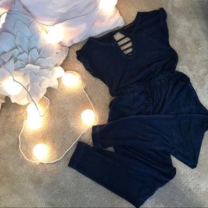 Navy romper